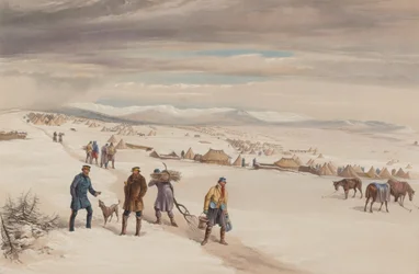 Andre divisjons leir, ser østover. januar 1855