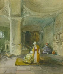 Profetinnen Huldas port, Jerusalem, 1871