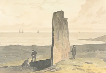 Druidical Stone ved Strather, nær Barvas, Isle of Lewis