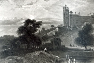 Fatehpur Sikri nær Agra, gravert av R. Brandard (gravering)