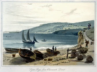 'Lyme Regis, fra Charmouth, Dorset', 1814-1825