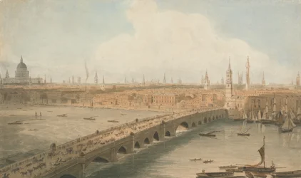 Utsikt over London Bridge og St. Paul's Cathedral