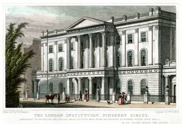 London Institution, Finsbury Circus, London, 1827.