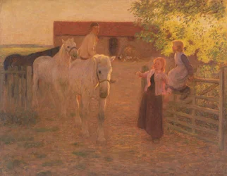Den gamle porten, ca. 1896 (olje på lerret)