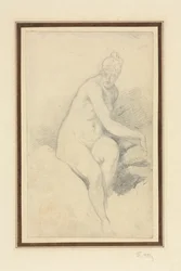 Sittende naken
