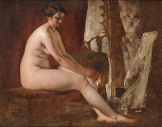 Sittende naken