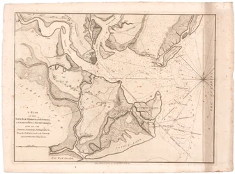 A Plan of Charlestown, SC av Faden