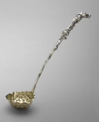 Punch Ladle, ca. 1850 (sølv og sølv forgylling)