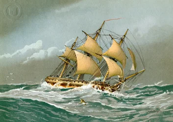 En Royal Navy 28 kanonfregatt, c1794 c1890-c1893