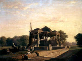 Det gamle tempelet i Hulwud, 1826.