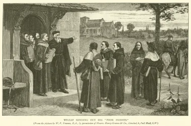 Wyclif sender ut sine fattige prester