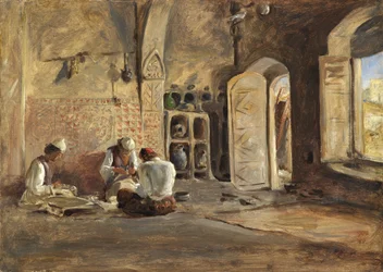Interiør, Alger (olje på papir lagt på lerret)