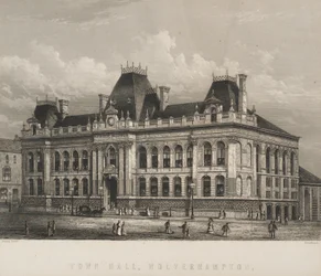 Rådhus, Wolverhampton, ca. 1871