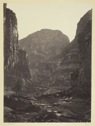 Cañon of Kanab Wash, Colorado River, Looking South, 1872.
