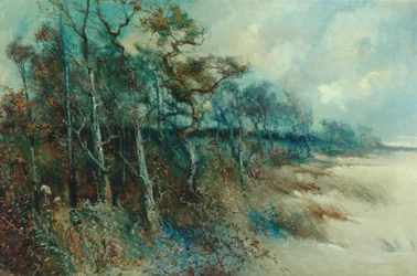 Trær i et sandlandskap, Heysham, 1915