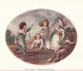 Lek med fjærball, 1906