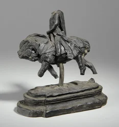 Maquette for en rytterstatue av Edward I, ca. 1893 (plasticine)