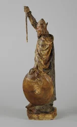 Maquette for statuen av Alfred den store, ca. 1901 (malt gips) (se også 876154-5)