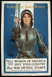 Jeanne d'Arc reddet Frankrike, ca. 1918