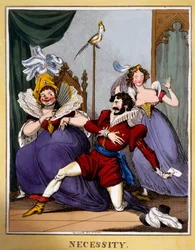 Nødvendighet, ca. 1818 (håndkolorert gravering)