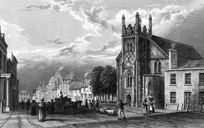 Billericay, Essex, gravert av Henry Wallis, 1833