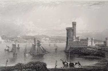 Black Rock Castle, nær Cork, Irland, 1830-tallet