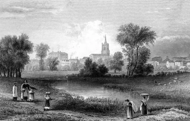 Chelmsford, Essex, gravert av John Rogers, 1831