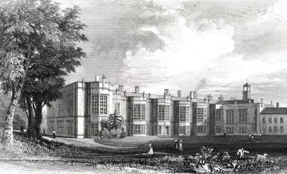 New Hall, nær Chelmsford, Essex, gravert av William Watkins, ca. 1832