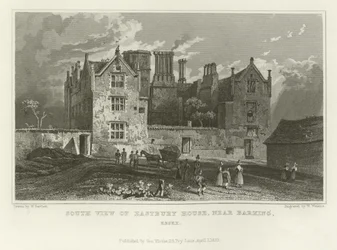 South View of Eastbury House, nær Barking, Essex