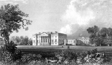 Thorndon Hall, Essex, gravert av Henry Adland, 1831
