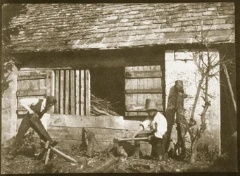 The Woodcutters, 1845 (saltpapirtrykk fra kalotype negativ)
