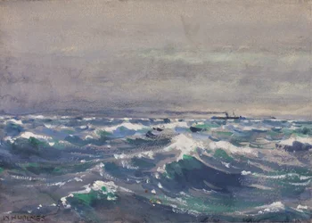 På Steamer Bremen, utenfor Nova Scotia, 1880.