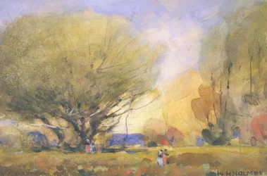 Sommerscene, ca. 1920.
