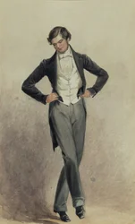 Footman (akvarell på papir)