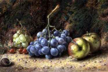 Stilleben av frukt