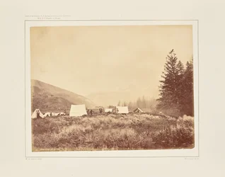 Leir ved munningen av Téton Cañon