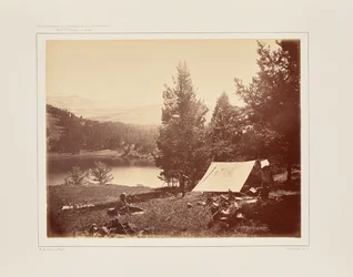 Leir ved Mystic Lake