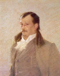Portrett av Georges Courteline (olje på lerret0 (detalj av 418481)