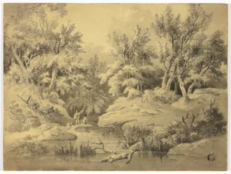 To figurer punter på Woodland Stream