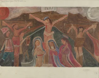 Station of the Cross nr. 12: Jesus Dies On the Cross, ca. 1936.