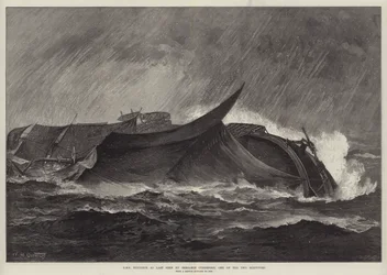 HMS Eurydice som sist sett av Benjamin Cuddiford, en av de to overlevende