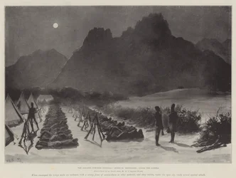 Fremskrittet mot Dongola, Sonki by Moonlight, inne i Zareba