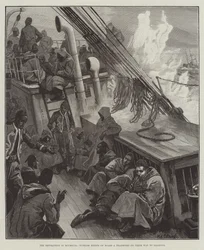 Revolusjonen i Roumelia, tyrkiske redifs om bord på en transport på vei til Salonica