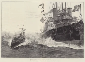 Sanspareil, flaggskipet til Sir Michael Culme-Seymour, i Middelhavet