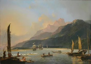 Utsikt over Maitavie-bukten, [på øya] Otaheite [Tahiti]