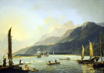 «[Utsikt over Maitavie-bukten, [på øya] Otaheite [Tahiti]»