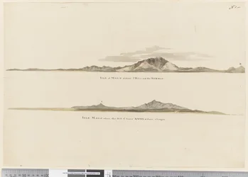 Side 1 (a) Profil av kysten av Isle of Mayo, Kapp Verde-øyene. (b) Profil av kysten av Isle of Mayo Kapp Verde-øyene, sett mot nordvest