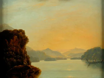 Utsikt i Dusky Bay med en maorikano