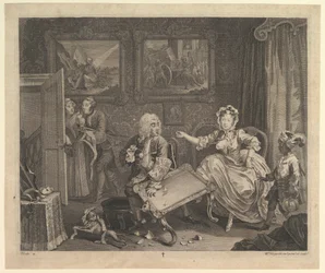 A Harlots Progress, plate 2, april 1732.
