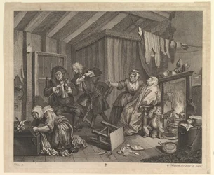 A Harlots Progress, plate 5, april 1732.